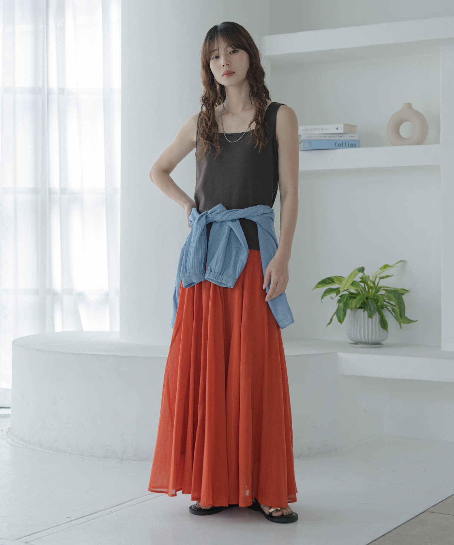 Sonny Label 「エアリーコットンボイルフレアスカート」|スカート|