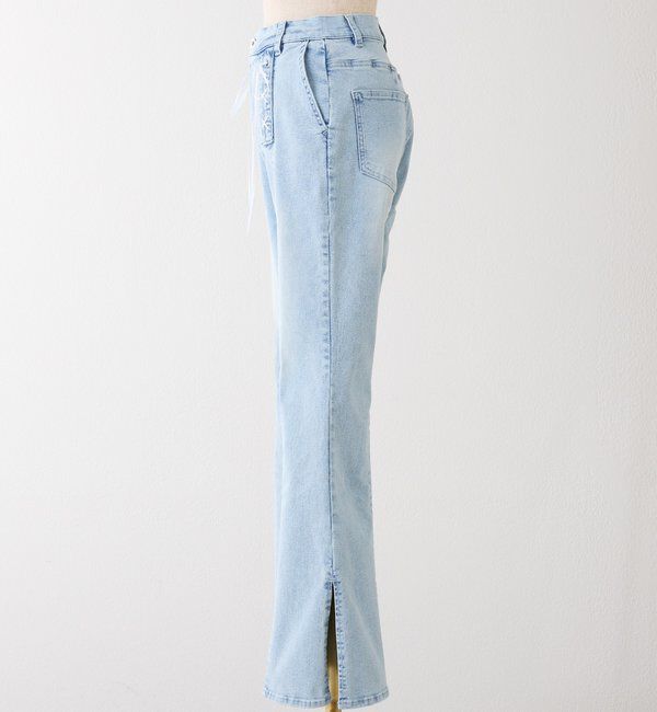  「レースアップデニムパンツ/SMサイズ展開あり」|その他|