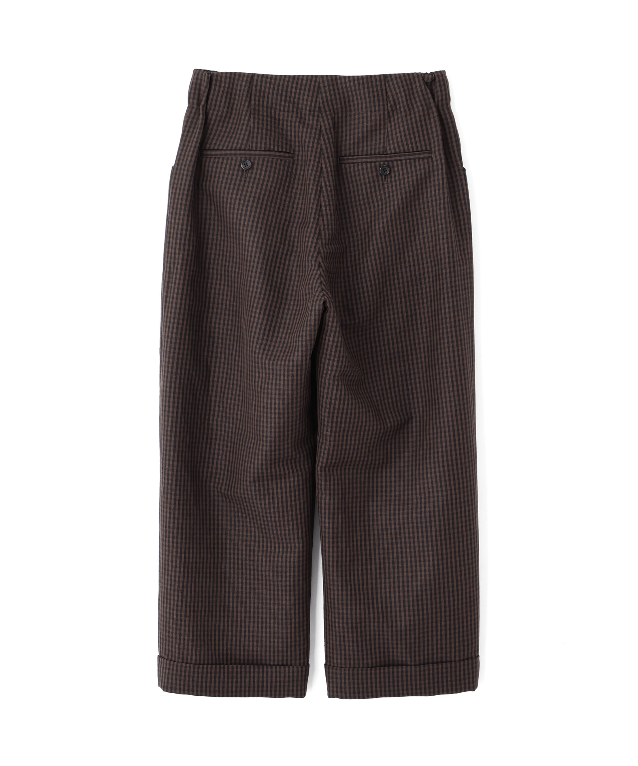  「LINEN WOOL GINGHAM TROUSERS」|その他|