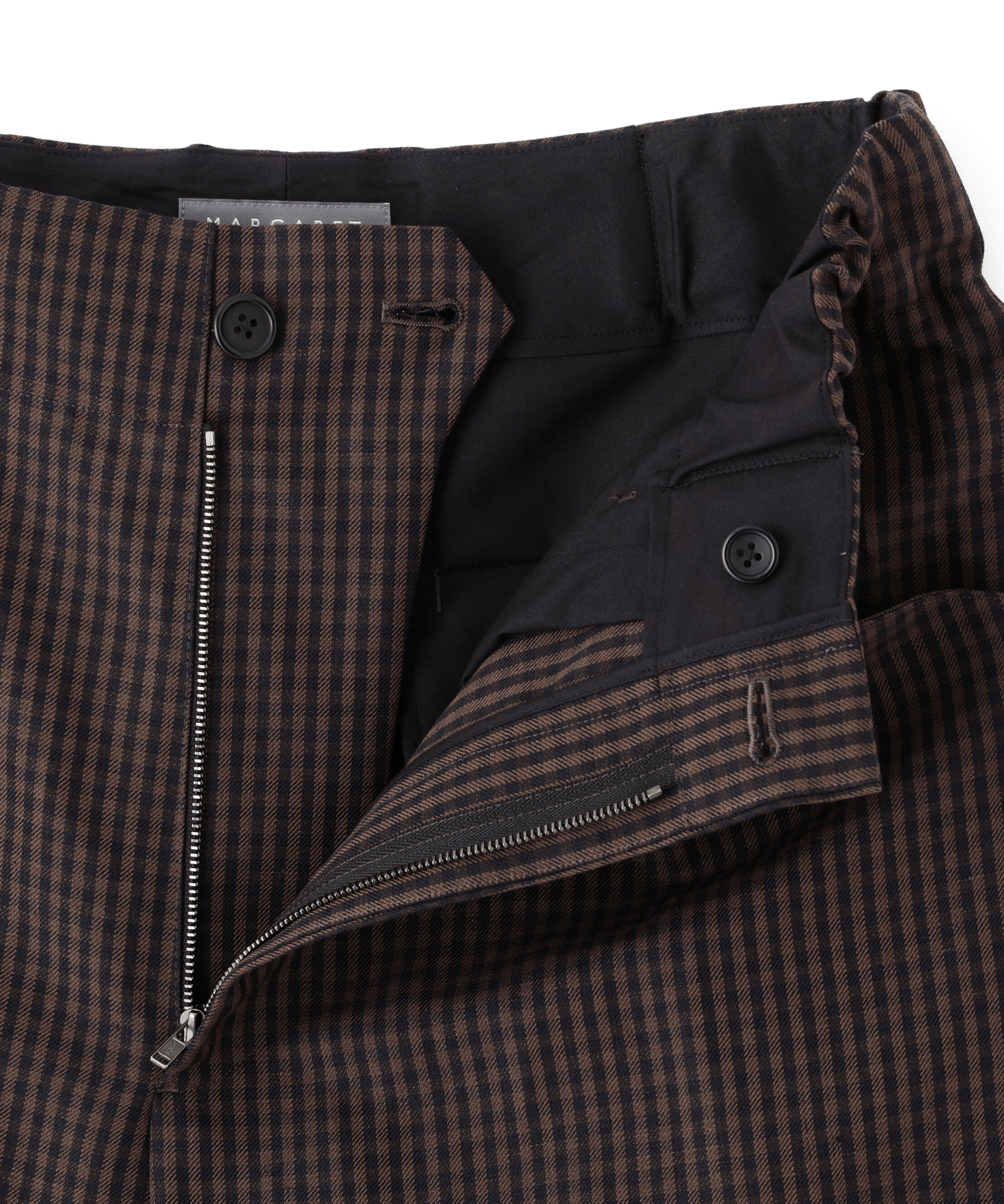  「LINEN WOOL GINGHAM TROUSERS」|その他|