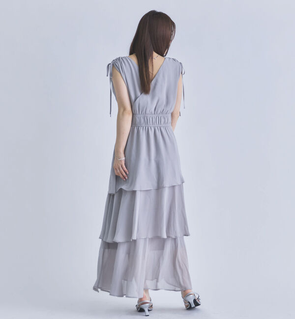 archives「フリルティアードカシュクールノースリワンピース」|ワンピース|