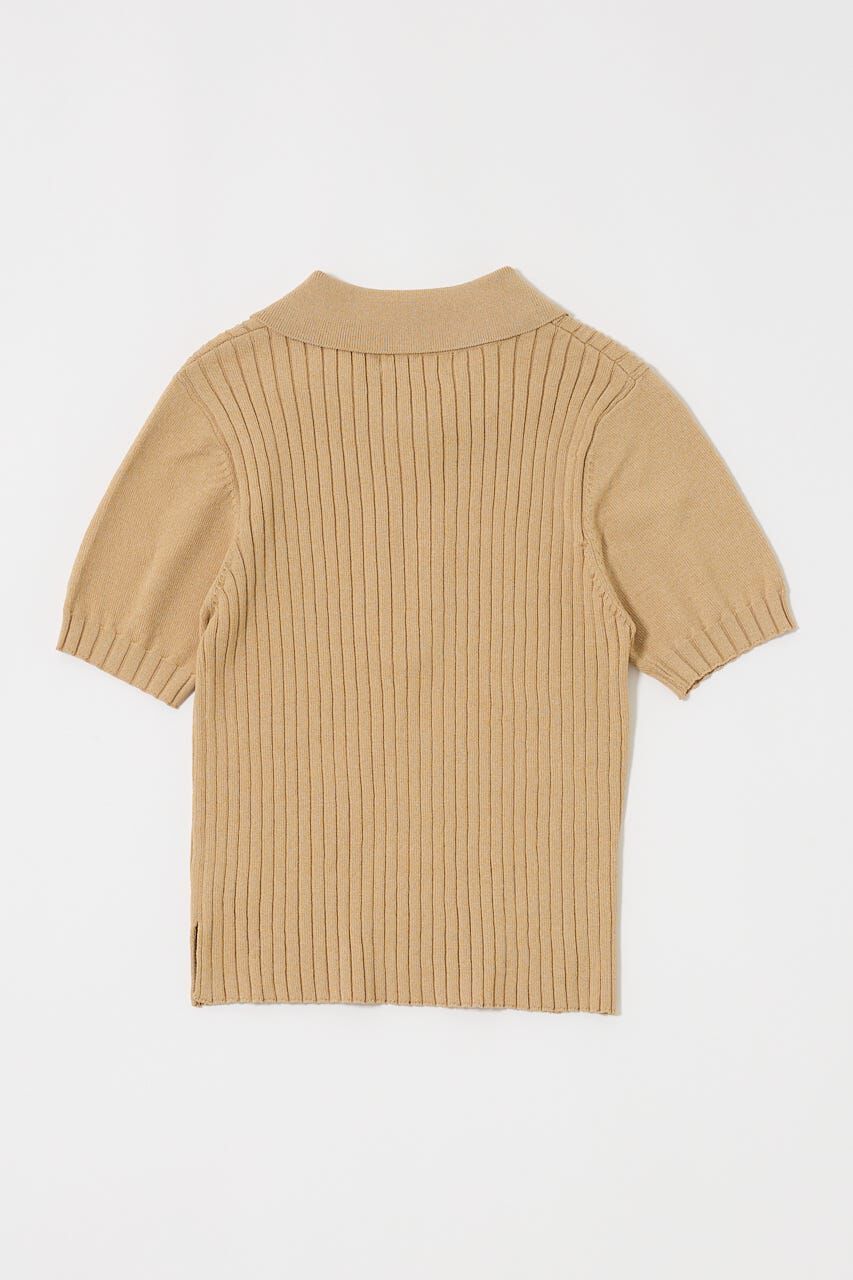 MOUSSY「HALF ZIP CLASSIC ポロ トップス」|ニット・セーター|