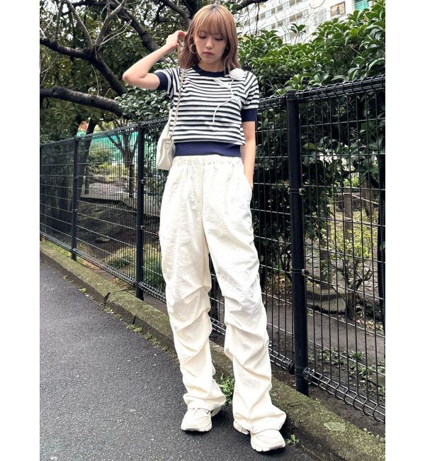 CALNAMUR「サイドギャザーリラックスパンツ」|その他|