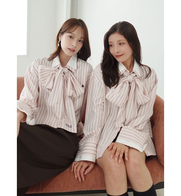 LAGUNAMOON「【POLO BCSコラボ】ボウタイシャツ」|シャツ・ブラウス|