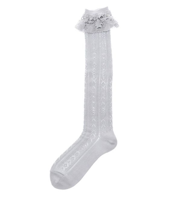merry jenny「靴下屋&times;merry jenny flower lace knit sock」|ソックス|