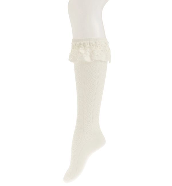 merry jenny「靴下屋&times;merry jenny flower lace knit sock」|ソックス|
