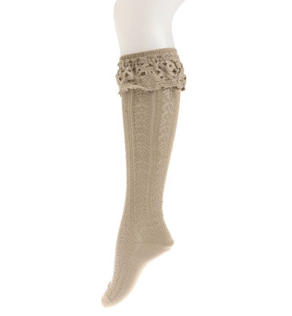 merry jenny「靴下屋&times;merry jenny flower lace knit sock」|ソックス|