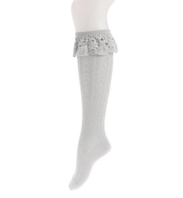 merry jenny「靴下屋&times;merry jenny flower lace knit sock」|ソックス|