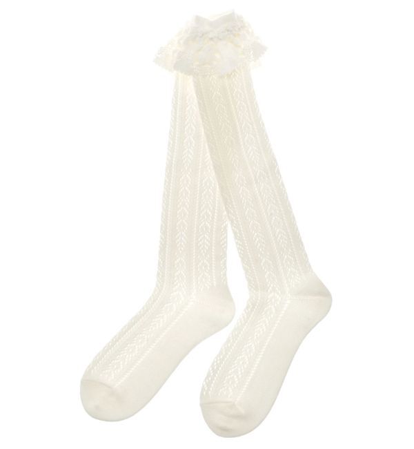 merry jenny「靴下屋&times;merry jenny flower lace knit sock」|ソックス|