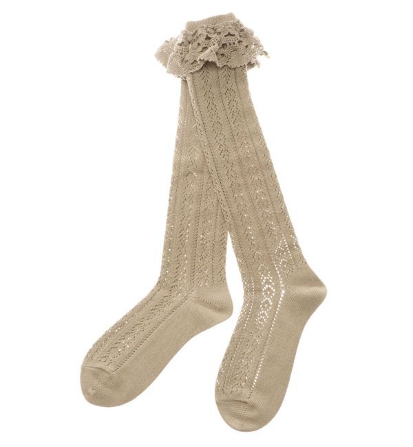 merry jenny「靴下屋&times;merry jenny flower lace knit sock」|ソックス|