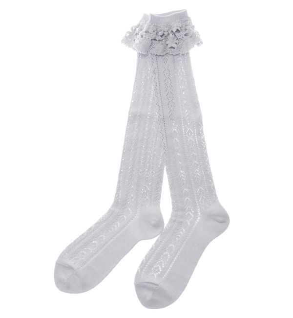 merry jenny「靴下屋&times;merry jenny flower lace knit sock」|ソックス|