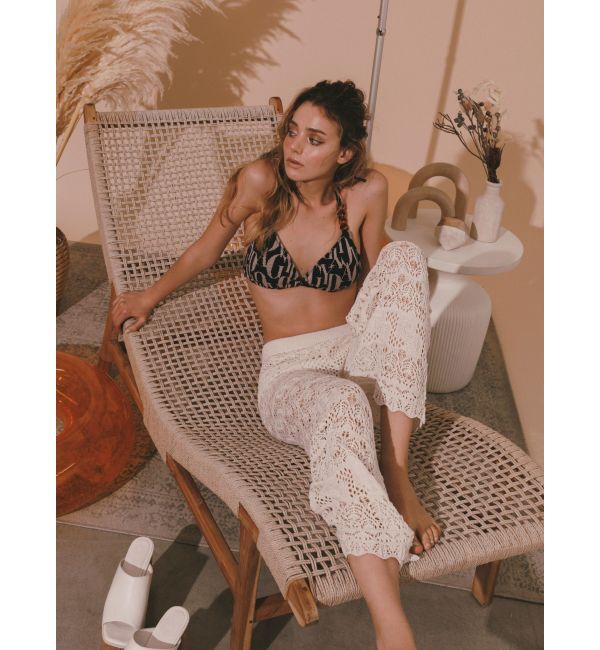 GYDA「チェーン付きGYDA Patternニット BIKINI」|ビキニ|