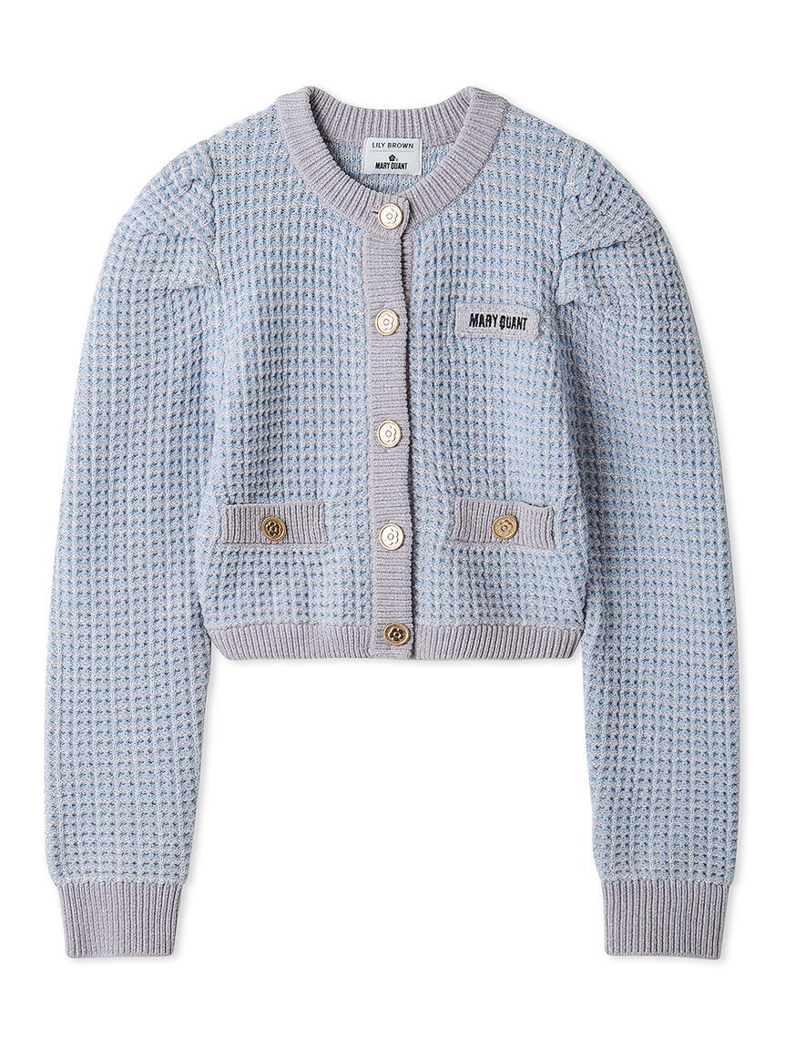 LILY BROWN「【WEB・一部店舗限定カラー】【LILY BROWN&times;MARY QUANT】ツイードニットカーディガン」|カーディガン|