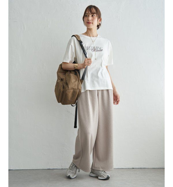 ikka「GOKU楽リブダンボールワイドパンツ」|その他|