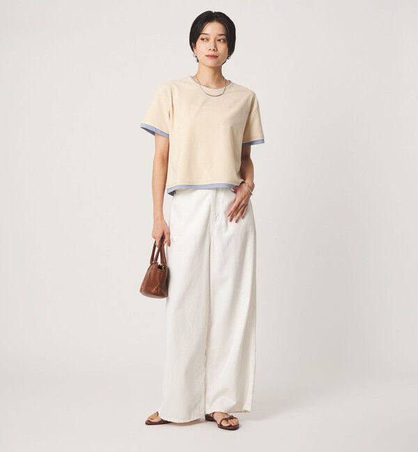 UNITED ARROWS green label relaxing「パイル カサネ ショートスリーブ Tシャツ」|Tシャツ・カットソー|