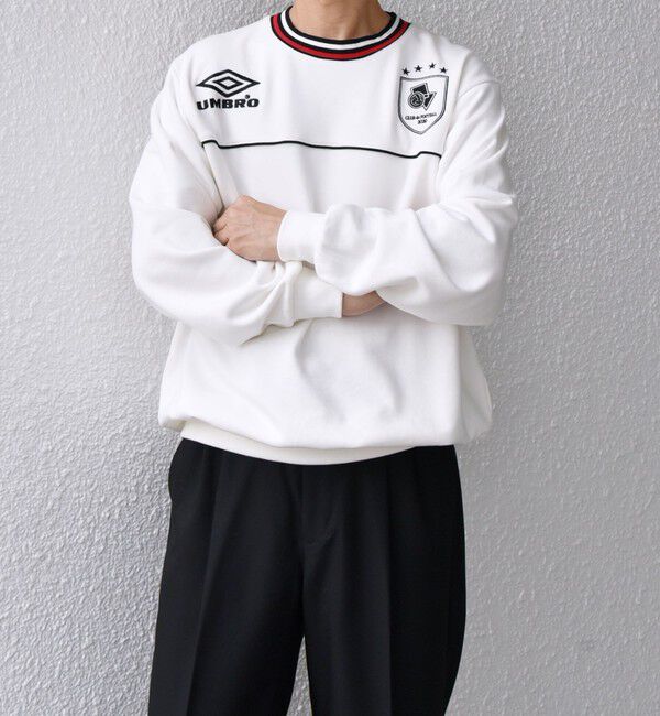 SHIPS any「【SHIPS any別注】UMBRO: 90s ロゴ サッカー スウェット (セットアップ対応)◇」|スウェット・ジャージ|