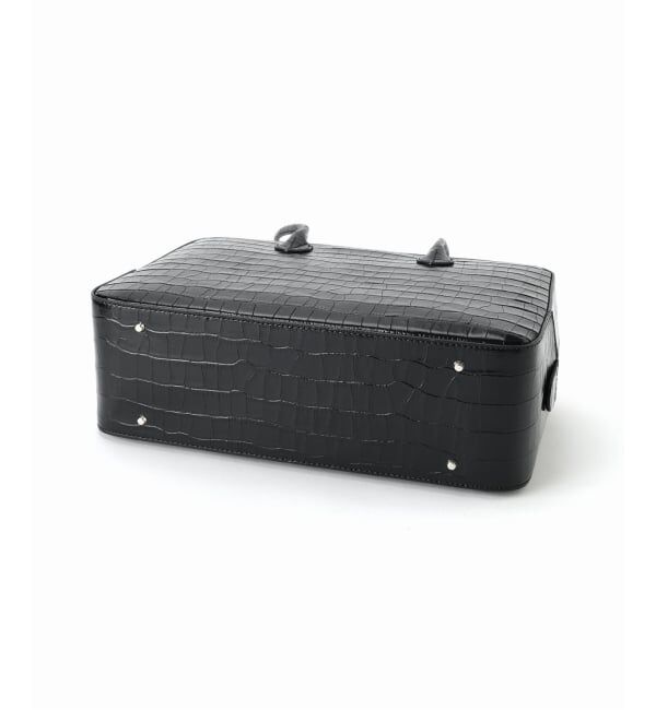 VERMEIL par iena「MAISON CANAU メゾン カナウ ボックスボストンL別注クロコ型押し」|トートバッグ|