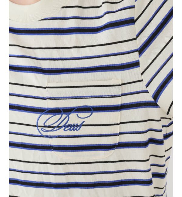 SLOBE IENA「DEUS/デウスエクスマキナ Pierre Stripe Tee」|Tシャツ・カットソー|