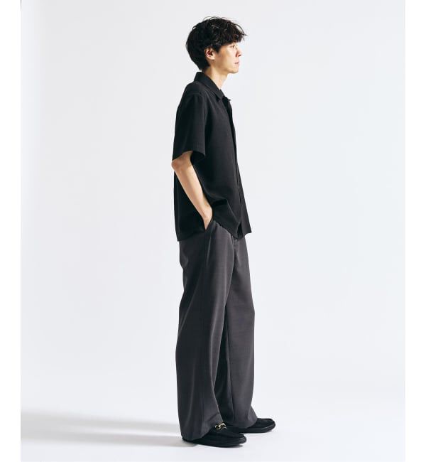 417 EDIFICE「【EVALET / エバレット】メッシュ ワイドパンツ "セットアップ着用可能"」|スラックス|