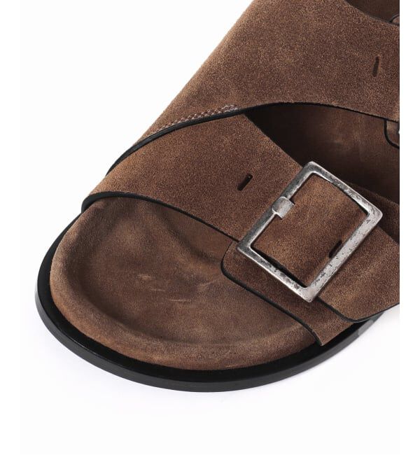 journal standard L'essage「【ALOHAS/アロハス】 Alba Suede Brown Leather Sandals：サンダル」|サンダル|