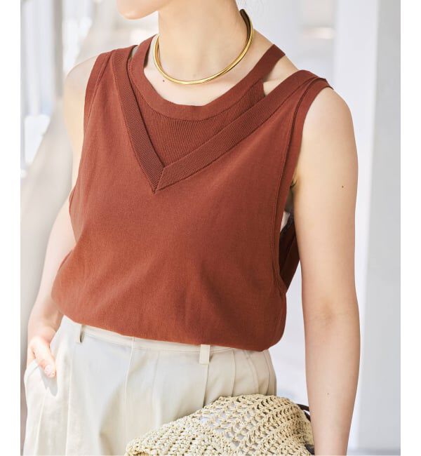 Spick and Span「2枚SETタンクレイヤードプルオーバー」|Tシャツ・カットソー|