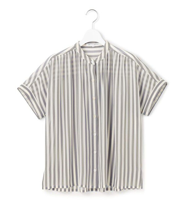 23区「【WEB&一部店舗限定/洗える】ストライププリント シフォン ブラウス」|シャツ・ブラウス|