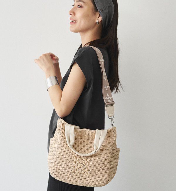  「【Souffle TOTE】ナイロンラフィア2WAYトートバッグ」|トートバッグ|