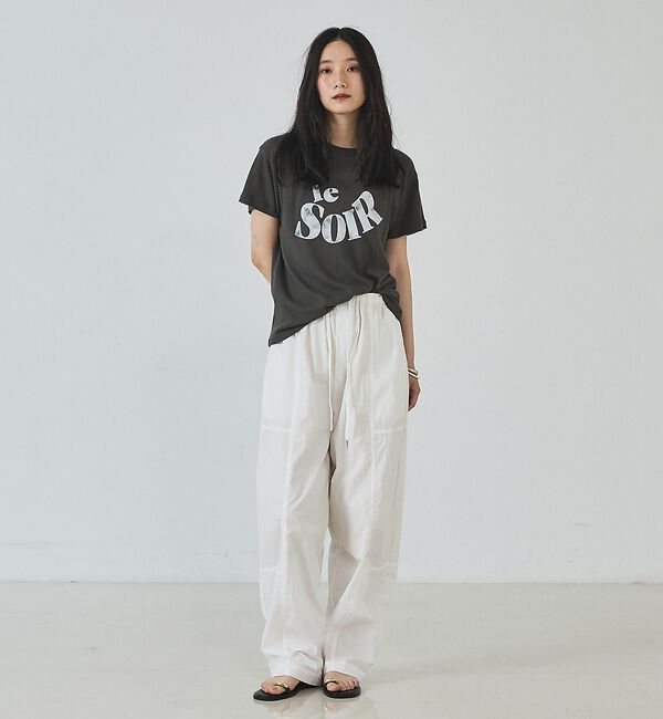 abahouse mavie「甘編み天竺ロゴTシャツ」|Tシャツ・カットソー|