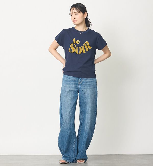abahouse mavie「甘編み天竺ロゴTシャツ」|Tシャツ・カットソー|