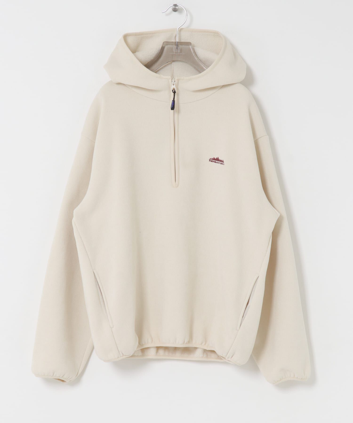 URBAN RESEARCH「『別注』THOUSAND MILE&times;URBAN RESEARCH　KNIT FREECE HF-ZIP HOODIE」|パーカー|