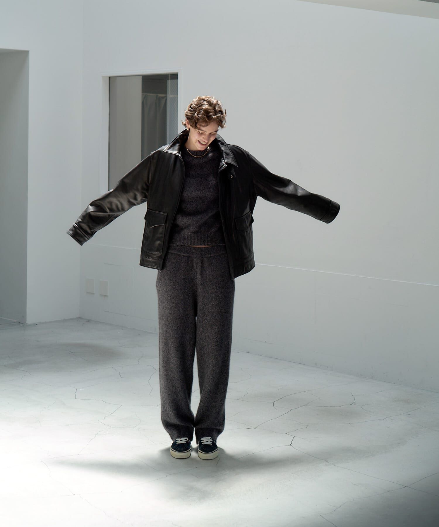 URBAN RESEARCH「new basic　CASHMERE SILK MOULINE LONGPANTS」|その他|