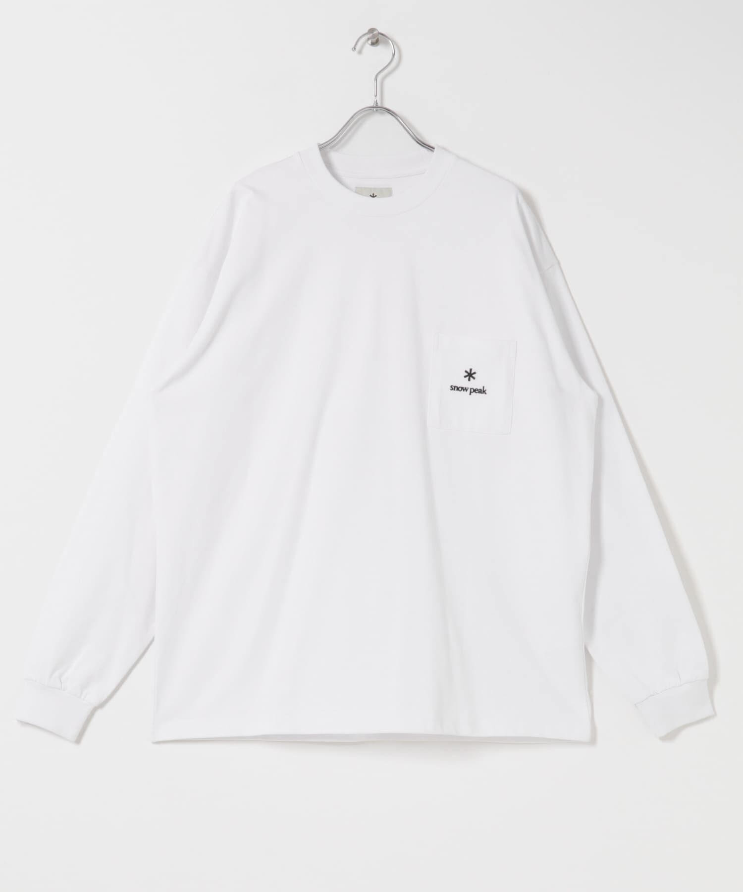 URBAN RESEARCH DOORS「『別注』Snow Peak Apparel&times;DOORS　POCKET LOGO LONG-SLEEVE T-SHIRTS」|Tシャツ・カットソー|
