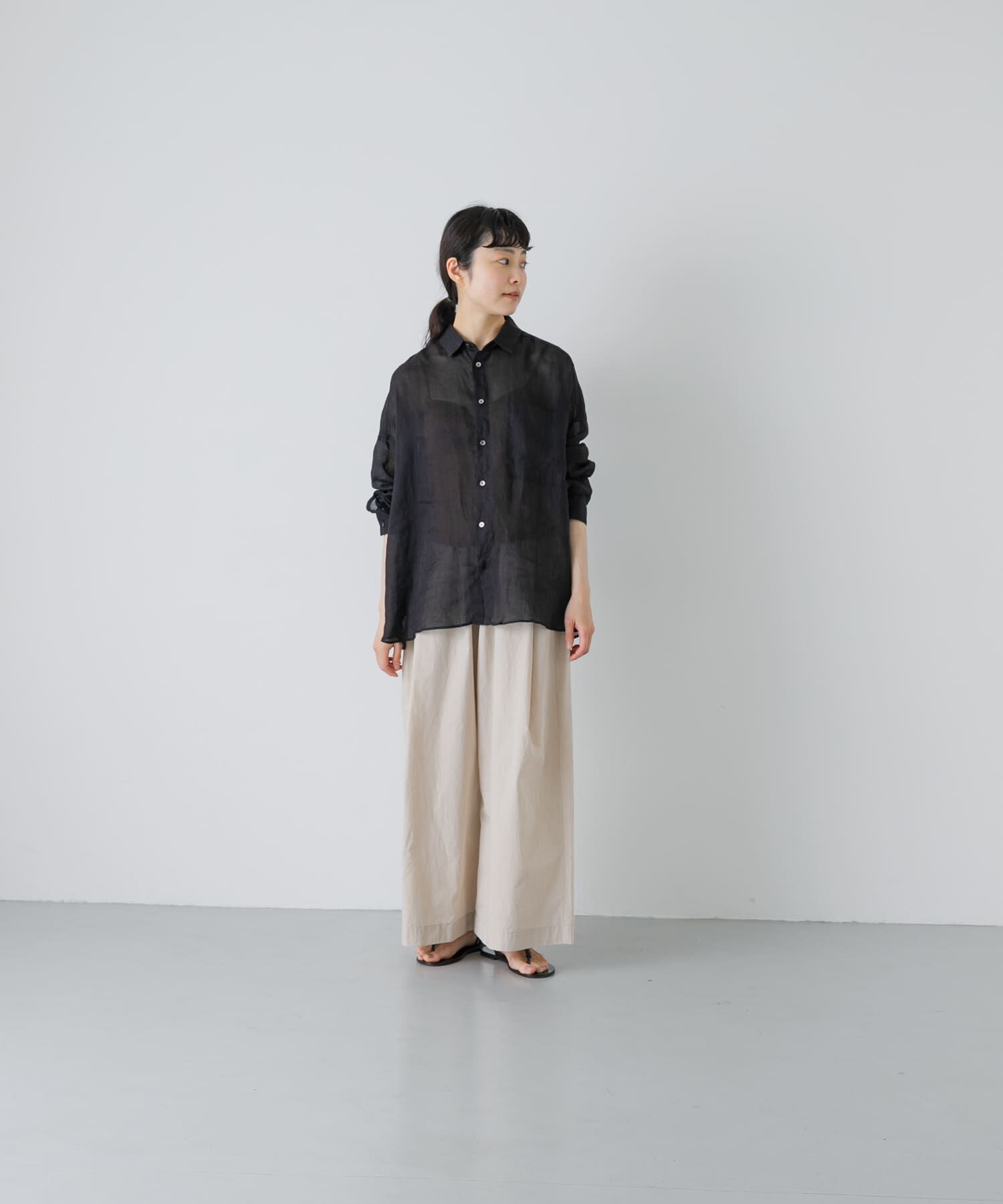 かぐれ「コットンサイドタックワイドパンツ」|その他|