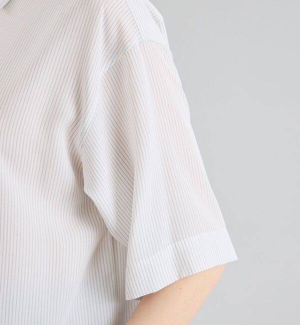 MACKINTOSH PHILOSOPHY「GREY LABEL ストライプショートスリーブレギュラーカラーシャツ」|シャツ・ブラウス|