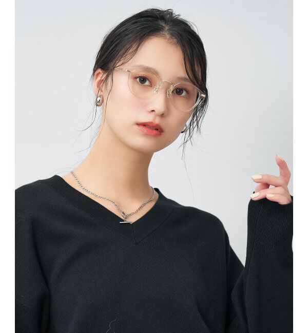  「Zoff MARW UNITED ARROWS マルゥ ユナイテッドアローズ メガネ | 伊達メガネ 度付き レンズ交換券付」|メガネ|ブラウン