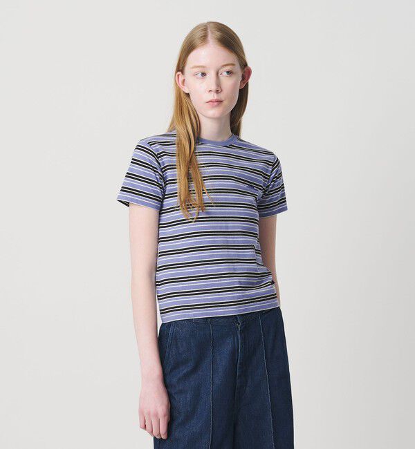 NICE WEATHER「＜NICE WEATHER＞マルチボーダー ショートスリーブ Tシャツ」|Tシャツ・カットソー|