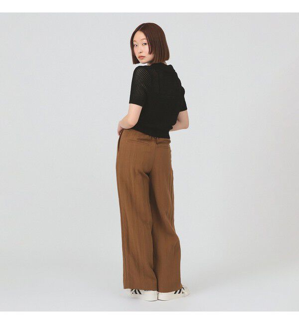 Ray BEAMS 「ワイド ストレート 2タック パンツ」|チノ|