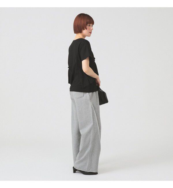 Ray BEAMS 「アシメ ギャザー フリル Tシャツ」|Tシャツ・カットソー|