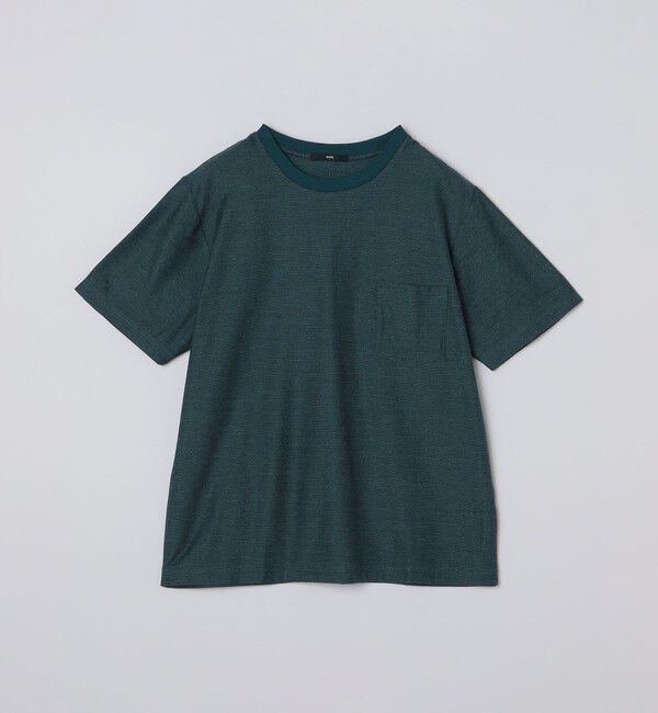 SHIPS「SHIPS: ジャカード マイクロ ボーダー Tシャツ」|Tシャツ・カットソー|