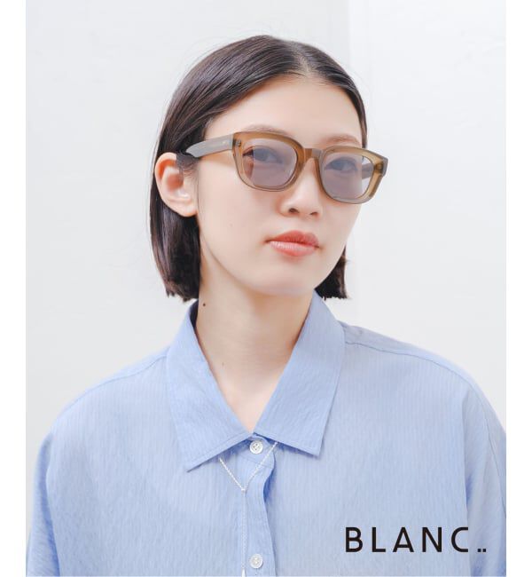 EYETHINK「BLANC.. 別注 BE001  TAUPE / M.GRY ex Sunglasses」|メガネ|キャメル