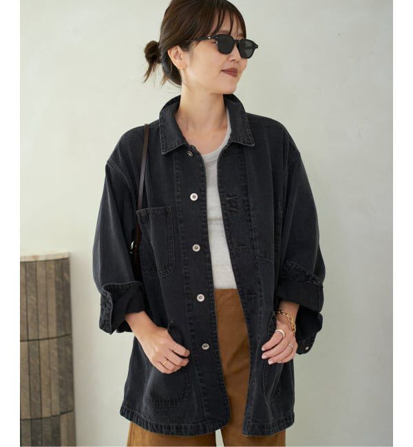 Plage「《一部カラーWEB限定追加》coverall」|デニムジャケット|