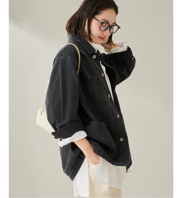 Plage「《一部カラーWEB限定追加》coverall」|デニムジャケット|