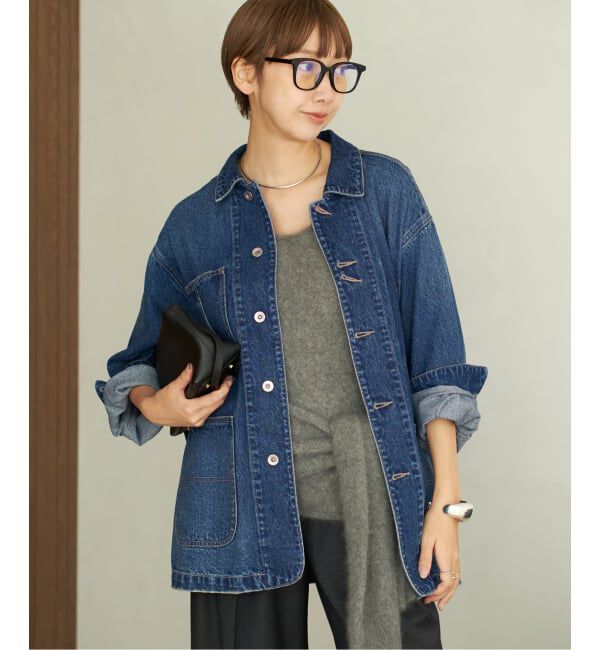 Plage「《一部カラーWEB限定追加》coverall」|デニムジャケット|