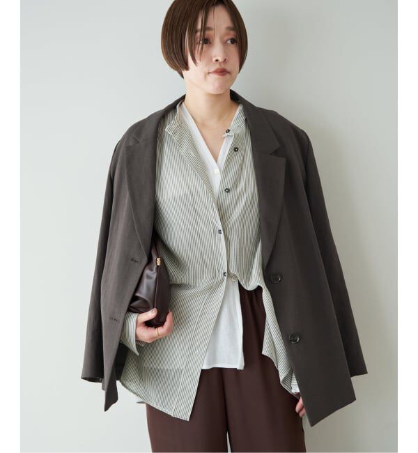 Plage「sandy linen 混 ジャケット」|テーラードジャケット|