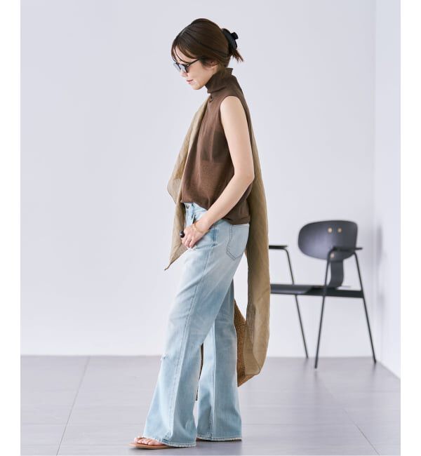 Plage「Healthy denim / ヘルシーデニム 別注 FLARE CRUSHED デニムパンツ」|デニム|