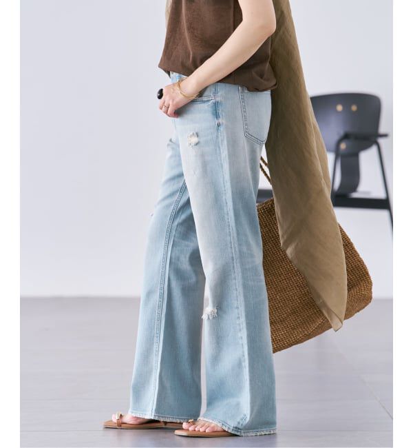 Plage「Healthy denim / ヘルシーデニム 別注 FLARE CRUSHED デニムパンツ」|デニム|