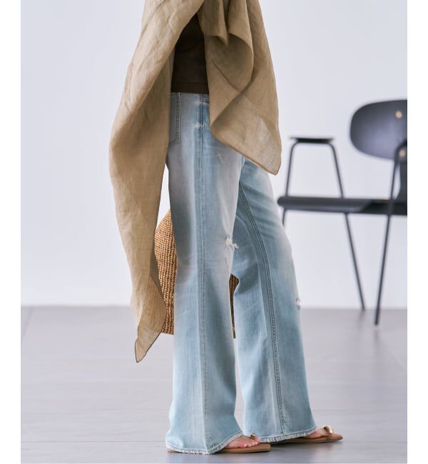 Plage「Healthy denim / ヘルシーデニム 別注 FLARE CRUSHED デニムパンツ」|デニム|