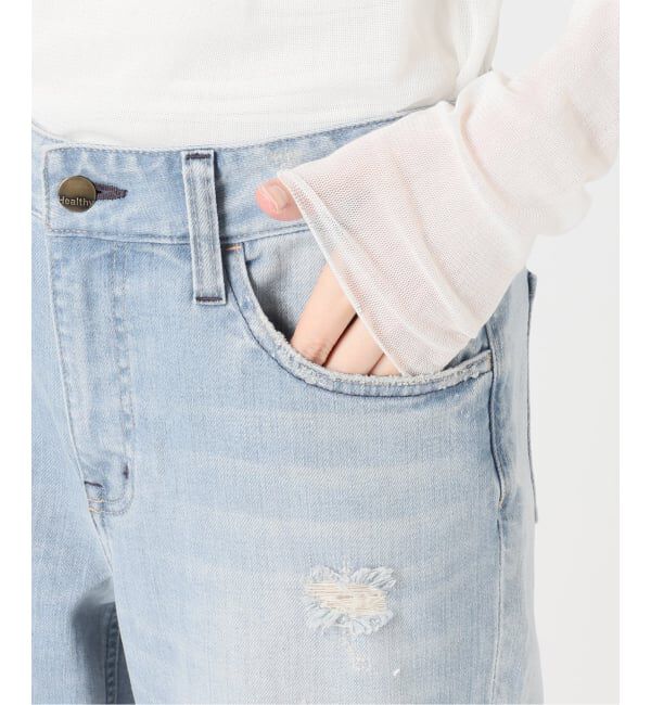 Plage「Healthy denim / ヘルシーデニム 別注 FLARE CRUSHED デニムパンツ」|デニム|