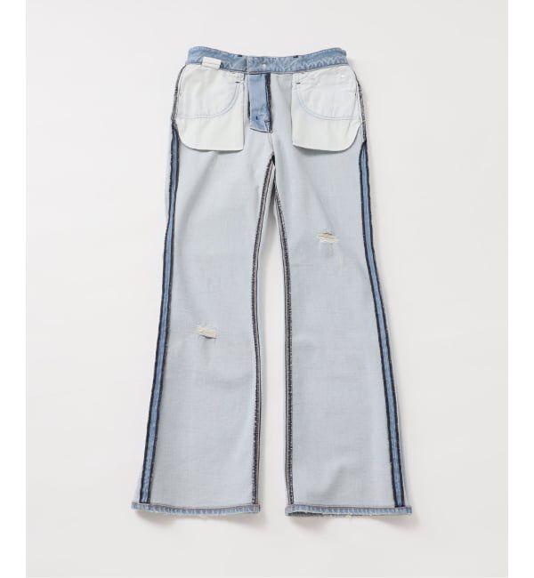 Plage「Healthy denim / ヘルシーデニム 別注 FLARE CRUSHED デニムパンツ」|デニム|