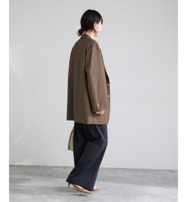 IENA「COUTURE D'ADAM/クチュールドアダム BIG JK Single Blazer Dese 26SS-009」|テーラードジャケット|